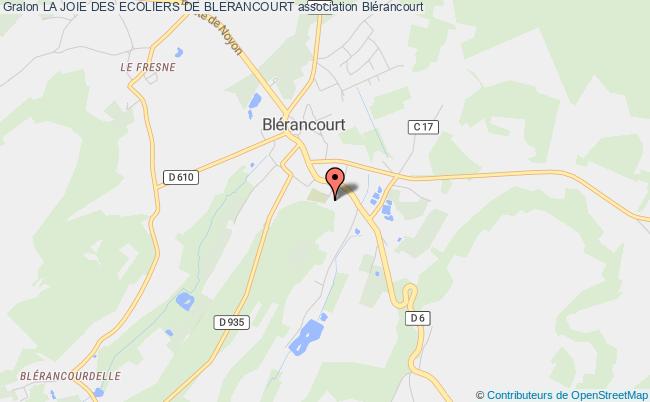 plan association La Joie Des Ecoliers De Blerancourt Blérancourt