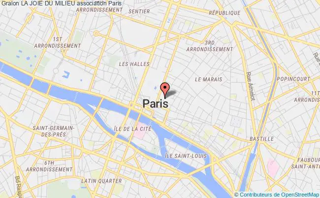 plan association La Joie Du Milieu Paris 4e