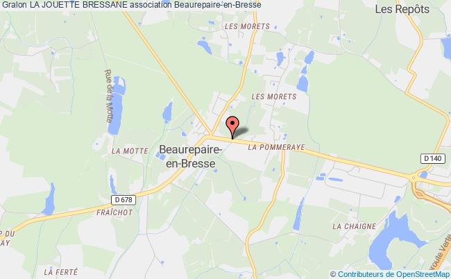 plan association La Jouette Bressane Beaurepaire-en-Bresse