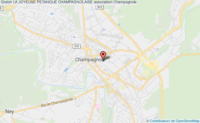 plan association La Joyeuse Petanque Champagnolaise Champagnole