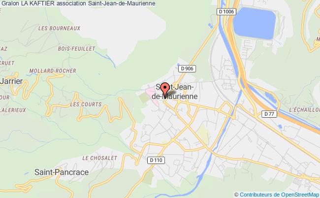 plan association La KaftiÈr Saint-Jean-de-Maurienne