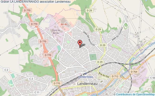 plan association La Landern'rando Landerneau