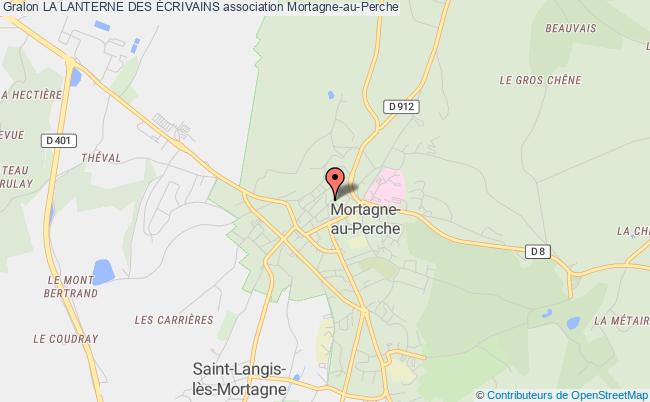 plan association La Lanterne Des Écrivains Mortagne-au-Perche