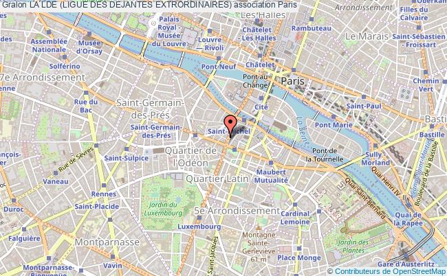 plan association La Lde (ligue Des Dejantes Extrordinaires) Paris