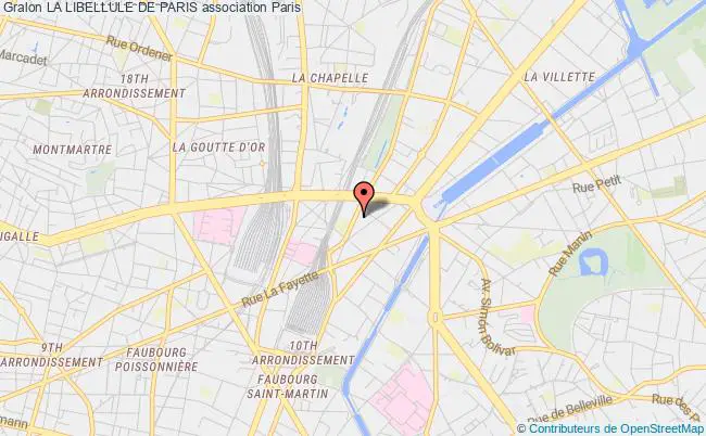 plan association La Libellule De Paris Paris