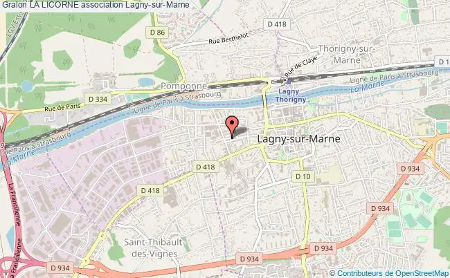 plan association La Licorne Lagny-sur-Marne