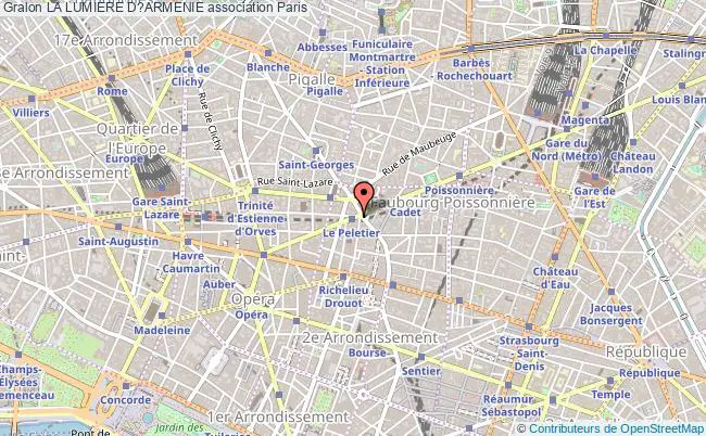 plan association La Lumiere D?armenie Paris