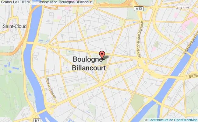 plan association La Lupinelle Boulogne-Billancourt