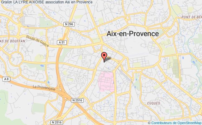 plan association La Lyre Aixoise Aix-en-Provence cedex 1