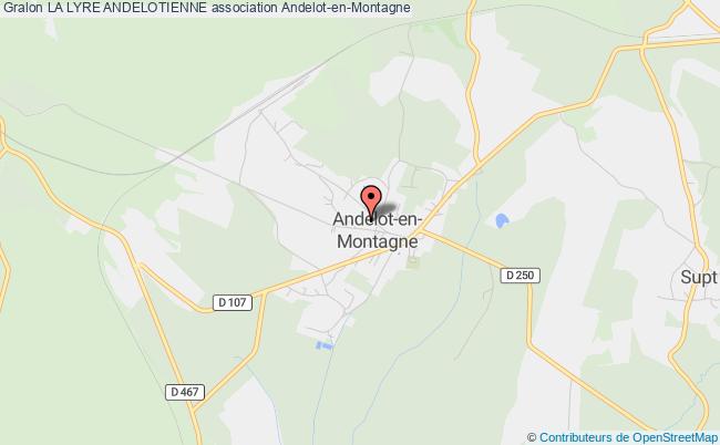 plan association La Lyre Andelotienne Andelot-en-Montagne