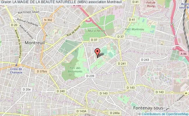 plan association La Magie De La BeautÉ Naturelle (mbn) Montreuil