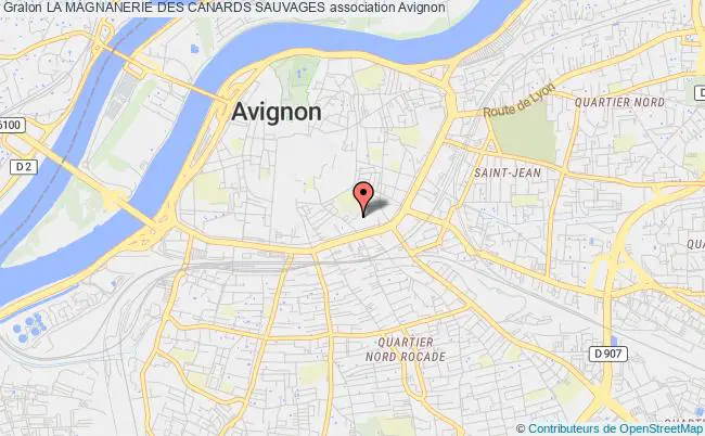 plan association La Magnanerie Des Canards Sauvages Avignon