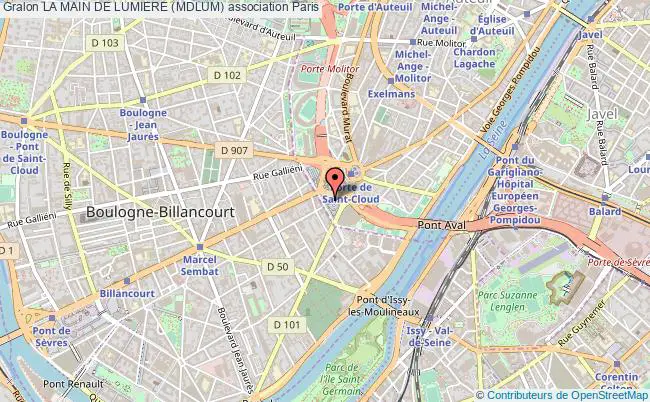 plan association La Main De Lumiere (mdlum) Paris
