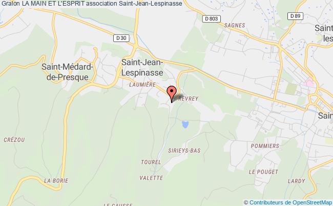 plan association La Main Et L'esprit Saint-Jean-Lespinasse