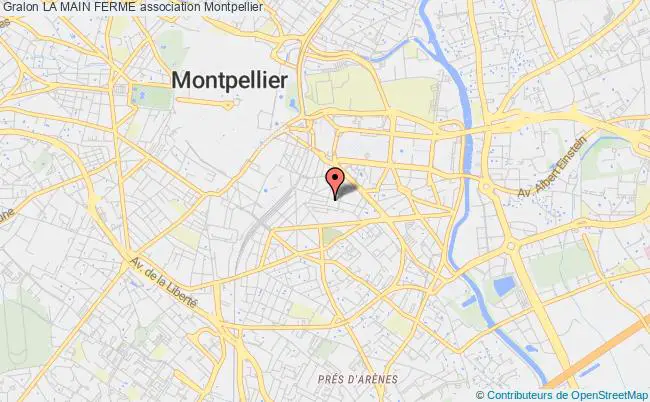 plan association La Main Ferme Montpellier