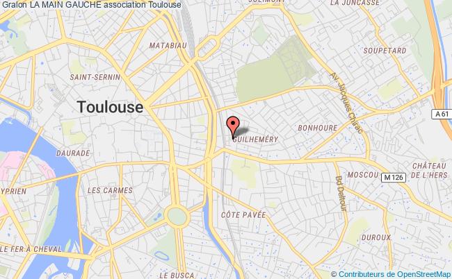 plan association La Main Gauche Toulouse