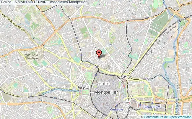 plan association La Main Millenaire Montpellier