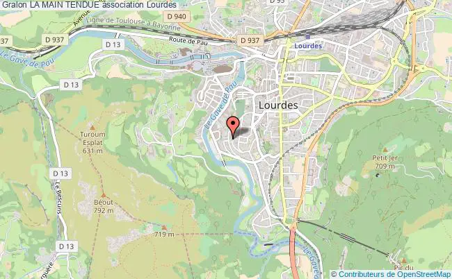 plan association La Main Tendue Lourdes