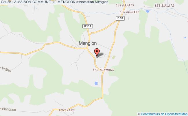 plan association La Maison Commune De Menglon Menglon