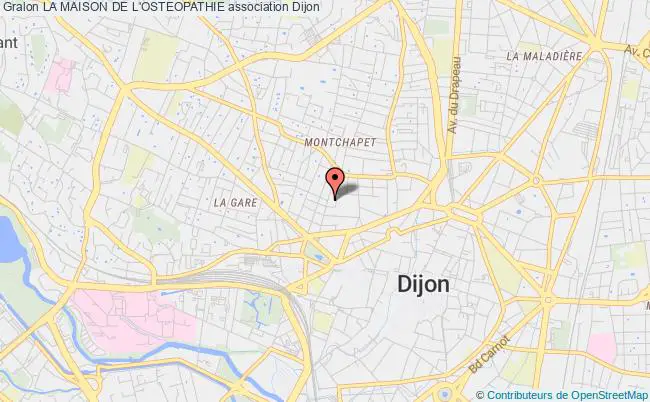 plan association La Maison De L'osteopathie Dijon