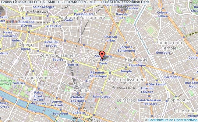 plan association La Maison De La Famille - Formation - Mdf Formation Paris