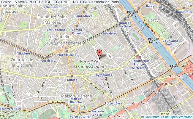 plan association La Maison De La TchÉtchÉnie - Nohtchy Paris
