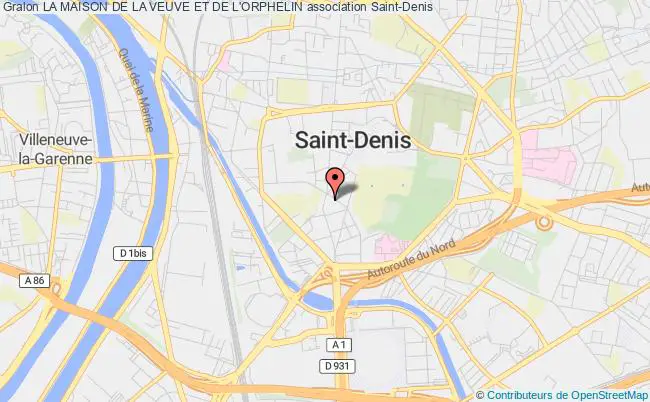 plan association La Maison De La Veuve Et De L'orphelin Saint-Denis