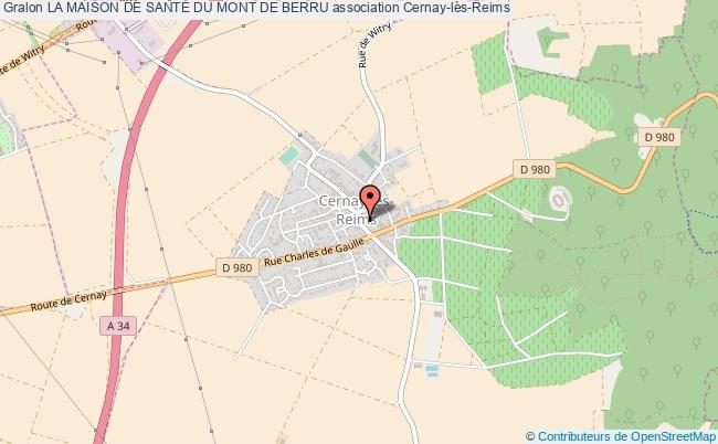 plan association La Maison De SantÉ Du Mont De Berru Cernay-lès-Reims