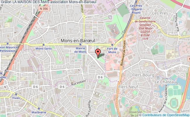 plan association La Maison Des Amis Mons-en-Baroeul