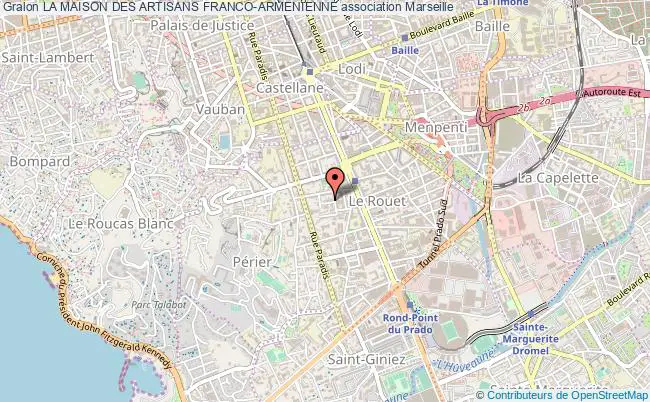 plan association La Maison Des Artisans Franco-armenienne Marseille
