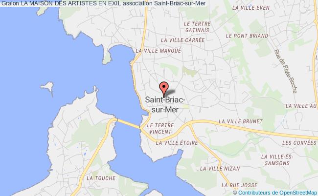 plan association La Maison Des Artistes En Exil Saint-Briac-sur-Mer