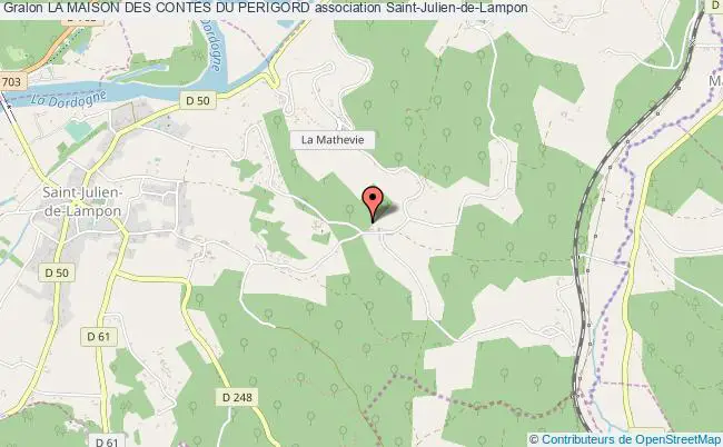 plan association La Maison Des Contes Du Perigord Saint-Julien-de-Lampon