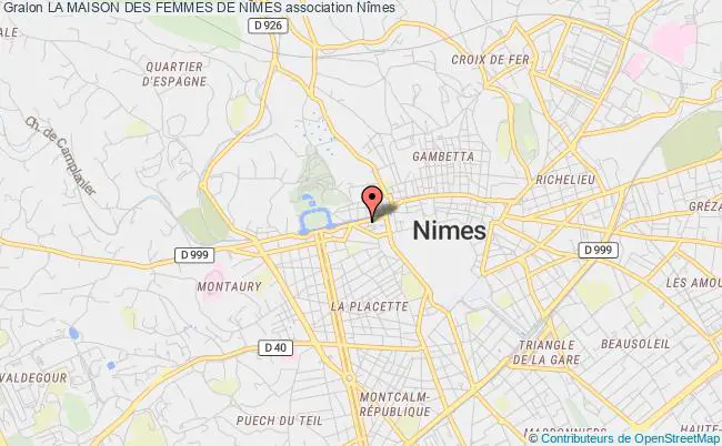 plan association La Maison Des Femmes De NÎmes Nîmes