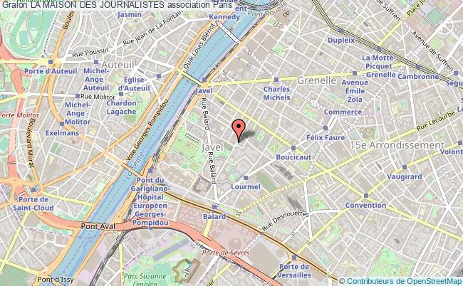 plan association La Maison Des Journalistes Paris