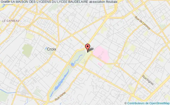plan association La Maison Des Lyceens Du Lycee Baudelaire Roubaix