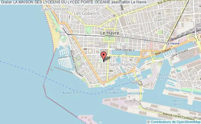 plan association La Maison Des Lyceens Du Lycee Porte Oceane Le    Havre