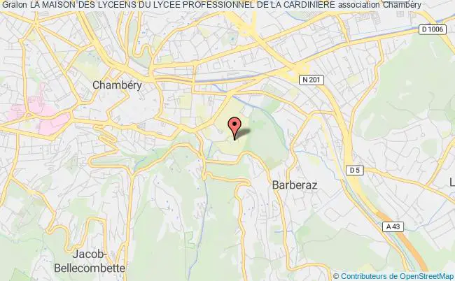 plan association La Maison Des Lyceens Du Lycee Professionnel De La Cardiniere Chambéry