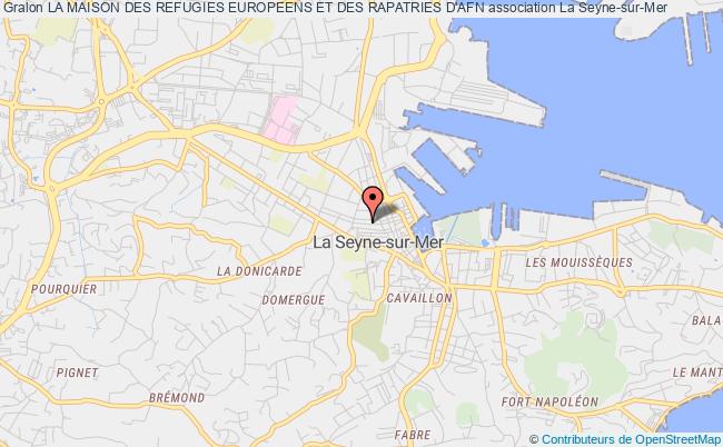 plan association La Maison Des Refugies Europeens Et Des Rapatries D'afn La    Seyne-sur-Mer