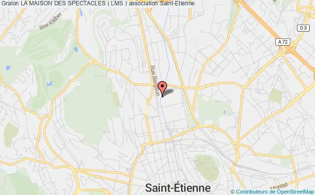 plan association La Maison Des Spectacles ( Lms ) Saint-Étienne
