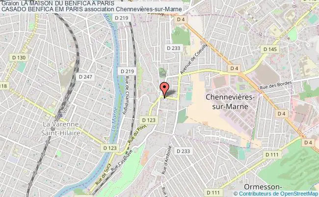 plan association La Maison Du Benfica A Paris
Casado Benfica Em Paris Chennevières-sur-Marne