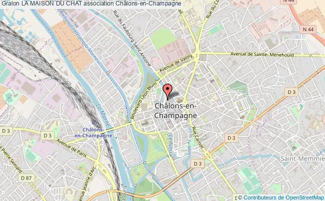plan association La Maison Du Chat Châlons-en-Champagne