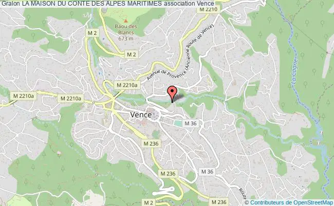plan association La Maison Du Conte Des Alpes Maritimes Vence