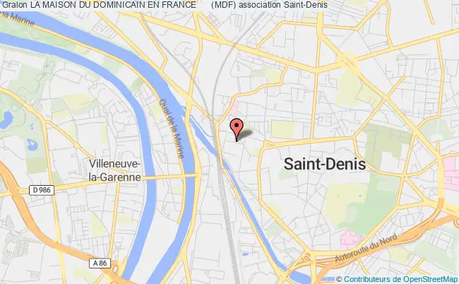 plan association La Maison Du Dominicain En France      (mdf) Saint-Denis