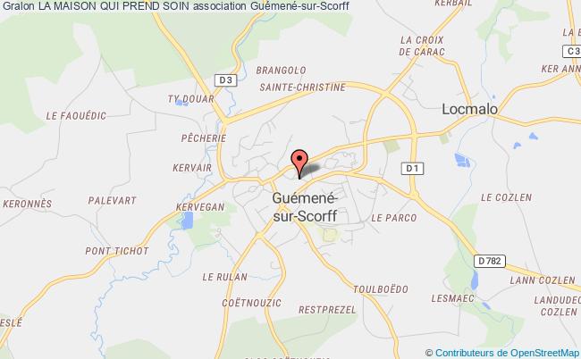 plan association La Maison Qui Prend Soin Guémené-sur-Scorff