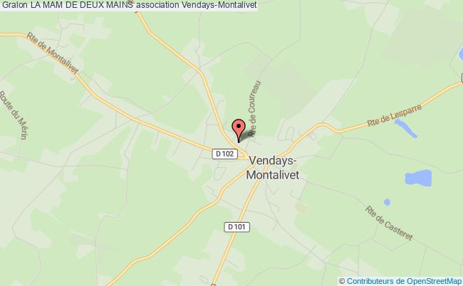 plan association La Mam De Deux Mains Vendays-Montalivet