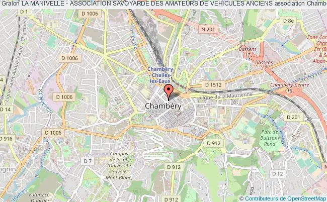 plan association La Manivelle - Association Savoyarde Des Amateurs De Vehicules Anciens Chambéry