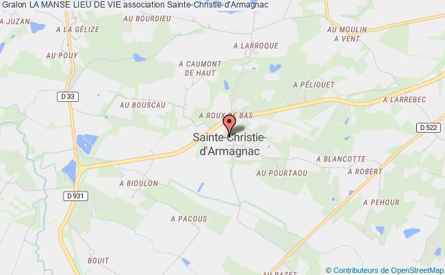 plan association La Manse Lieu De Vie Sainte-Christie-d'Armagnac