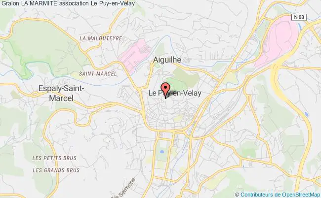 plan association La Marmite Puy-en-Velay