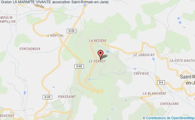 plan association La Marmite Vivante Saint-Romain-en-Jarez