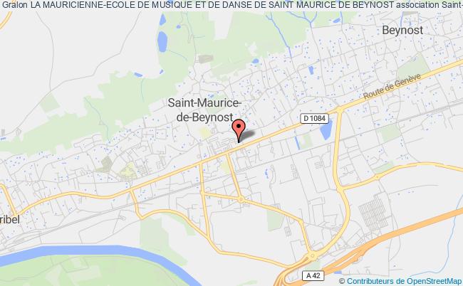 plan association La Mauricienne-ecole De Musique Et De Danse De Saint Maurice De Beynost Saint-Maurice-de-Beynost